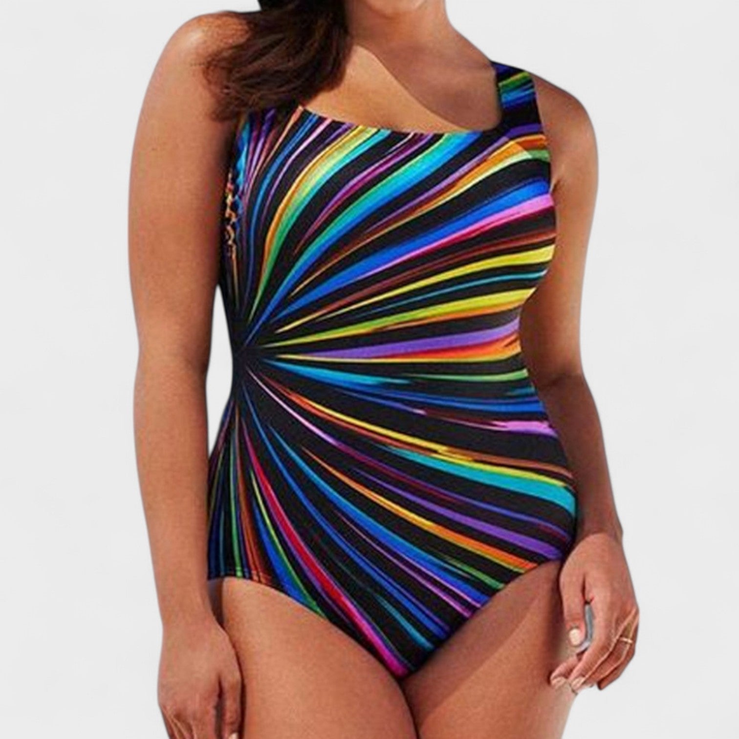 Marina - Bañador estampado hipnótico