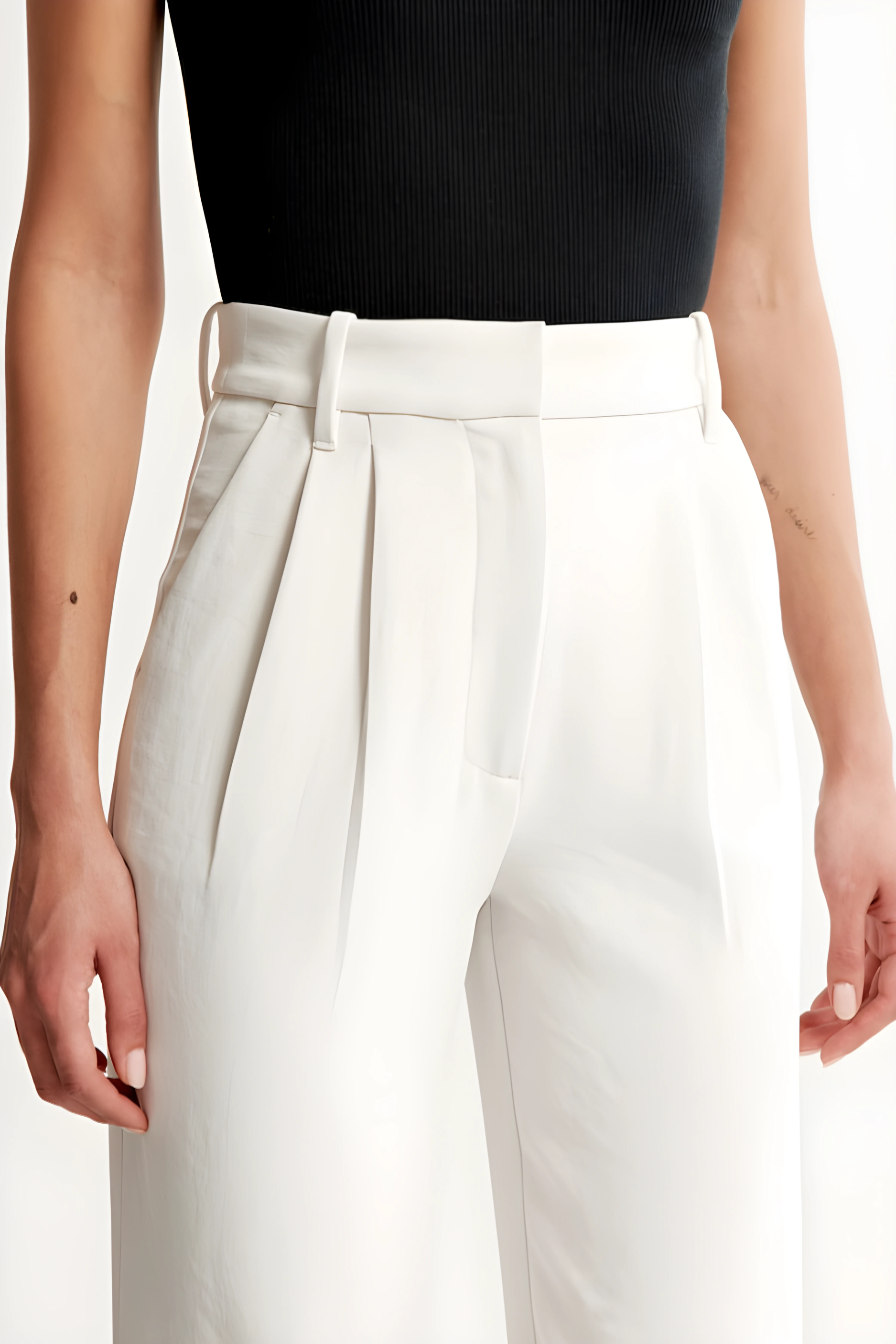 Soraya - Pantalón ancho elegancia sastre