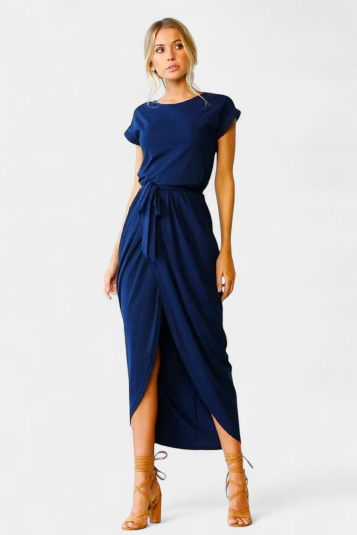 Clarissa - Vestido midi elegancia casual