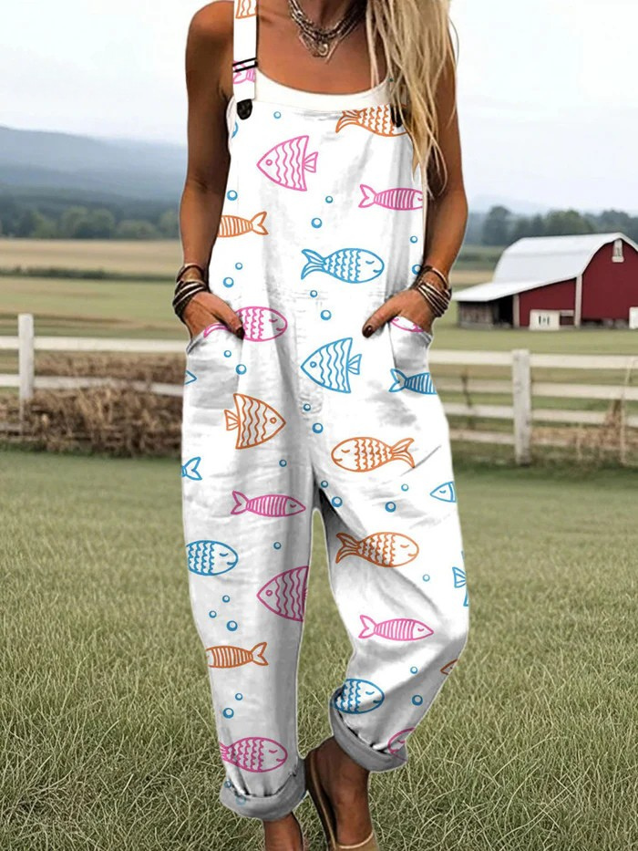 Coral - Jumpsuit peces de colores