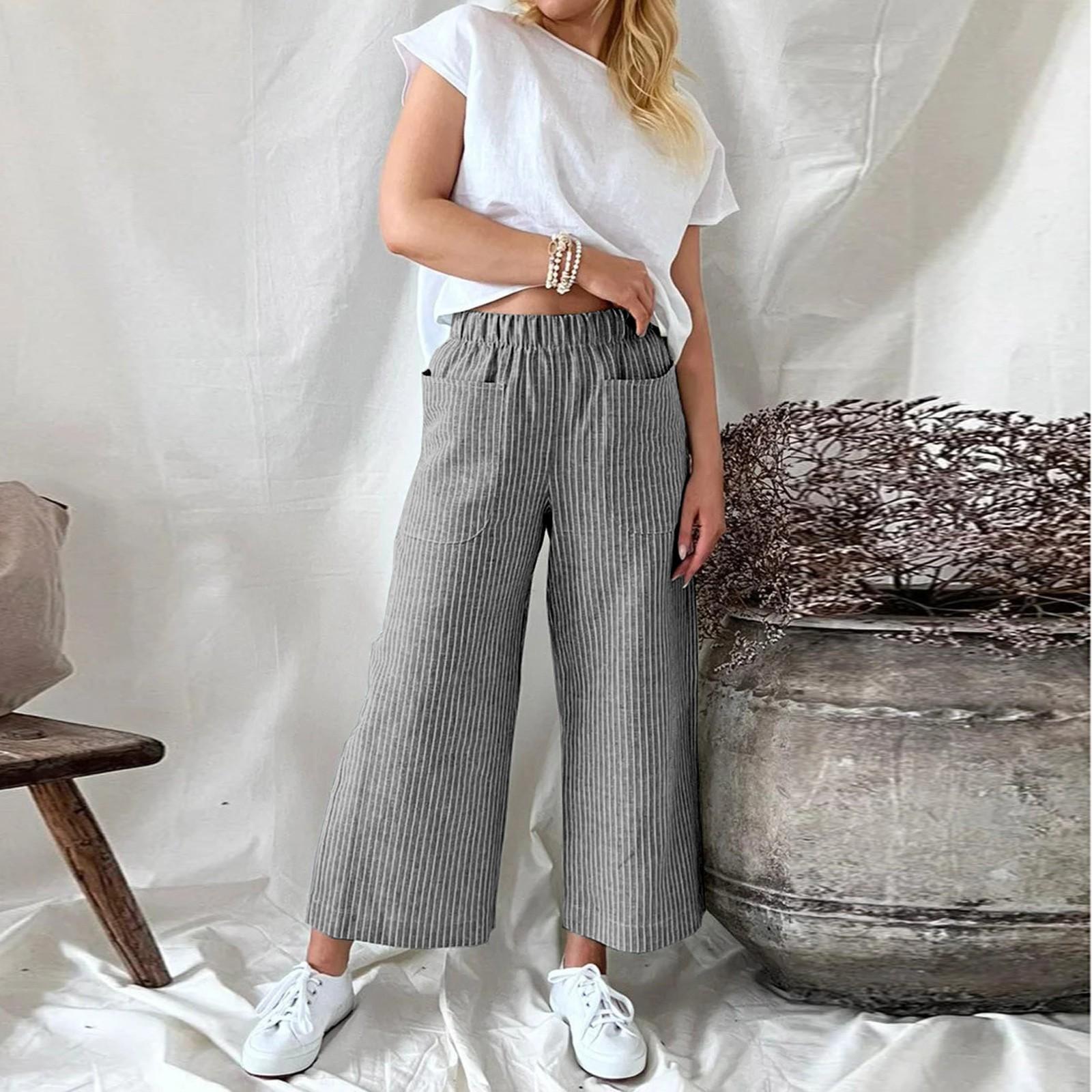 Noor - Pantalón ancho estilo veraniego