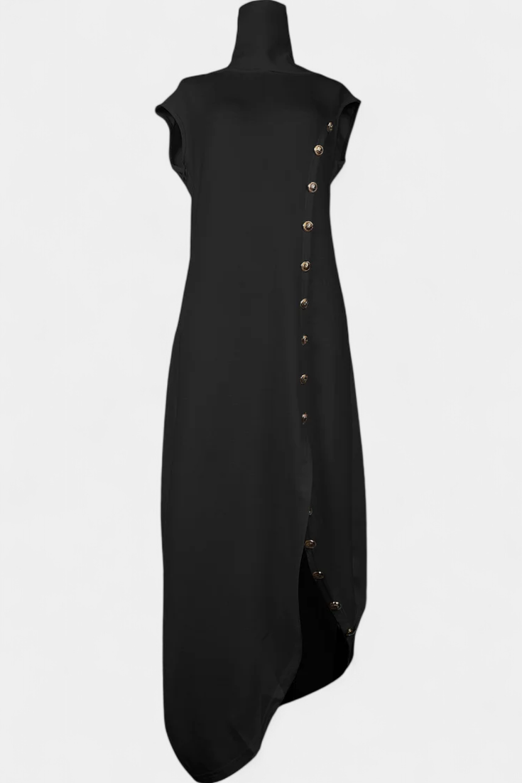 Aphrodite - Vestido maxi elegante con botones