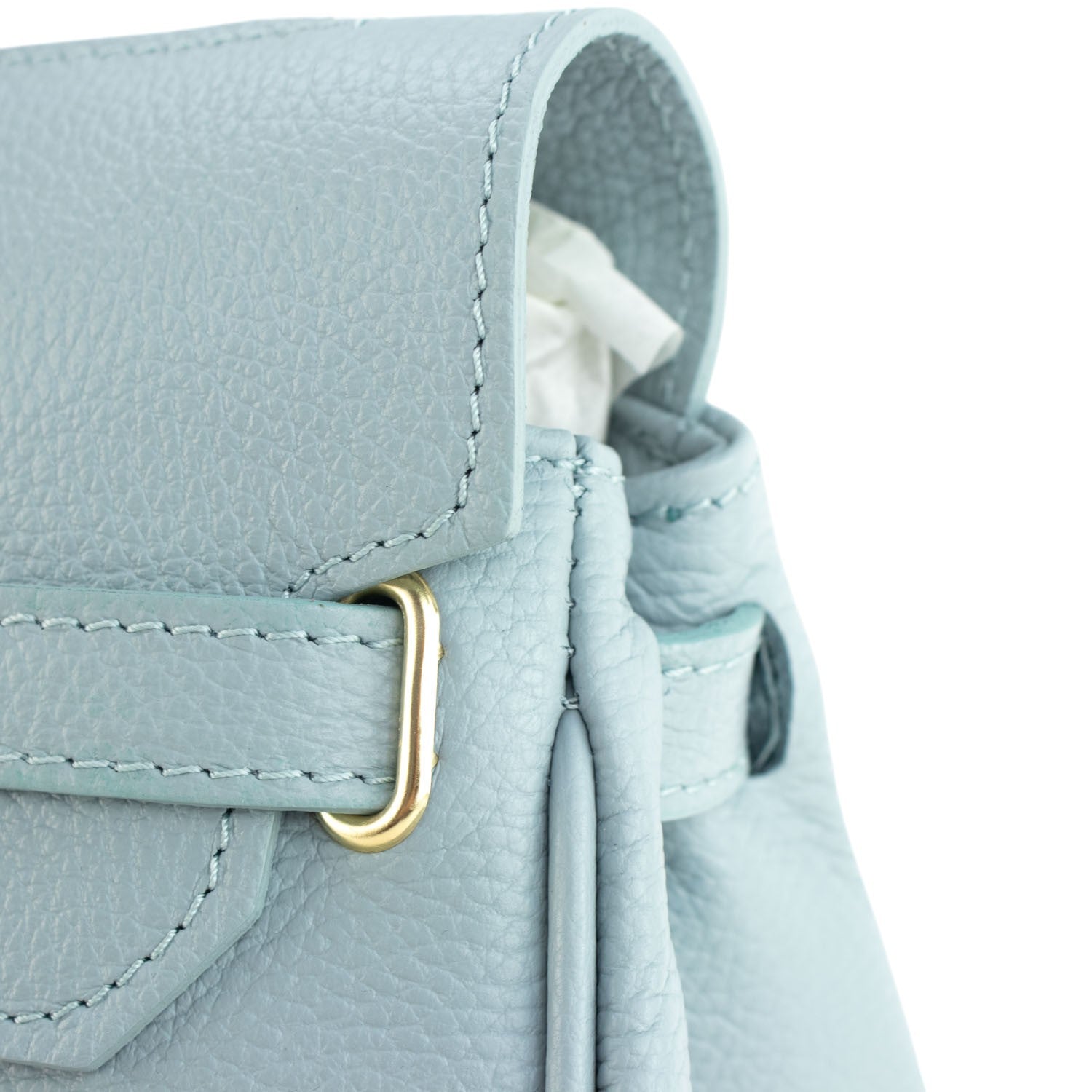 Estrella - Bolso de piel elegancia clásica | Azul Cielo
