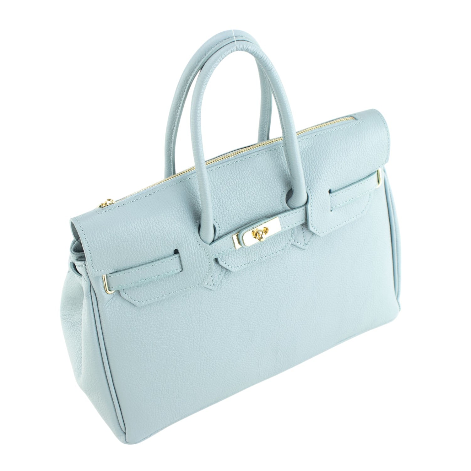 Estrella - Bolso de piel elegancia clásica | Azul Cielo