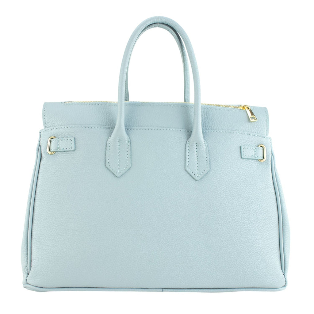 Estrella - Bolso de piel elegancia clásica | Azul Cielo