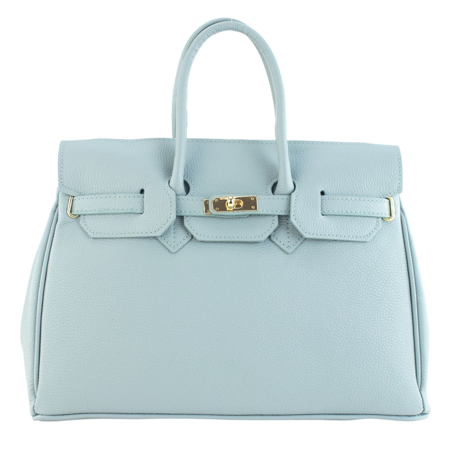 Estrella - Bolso de piel elegancia clásica | Azul Cielo