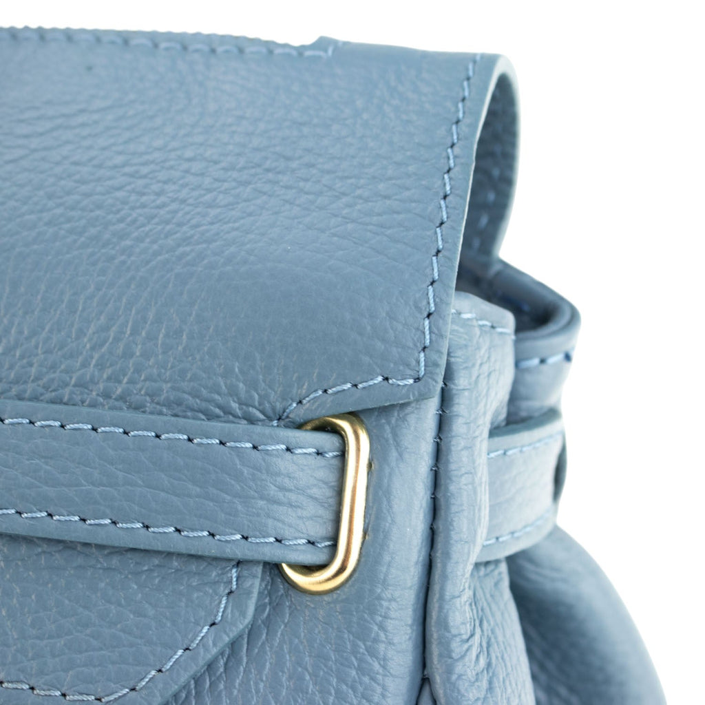 Estrella - Bolso de piel elegancia clásica | Azul Jeans