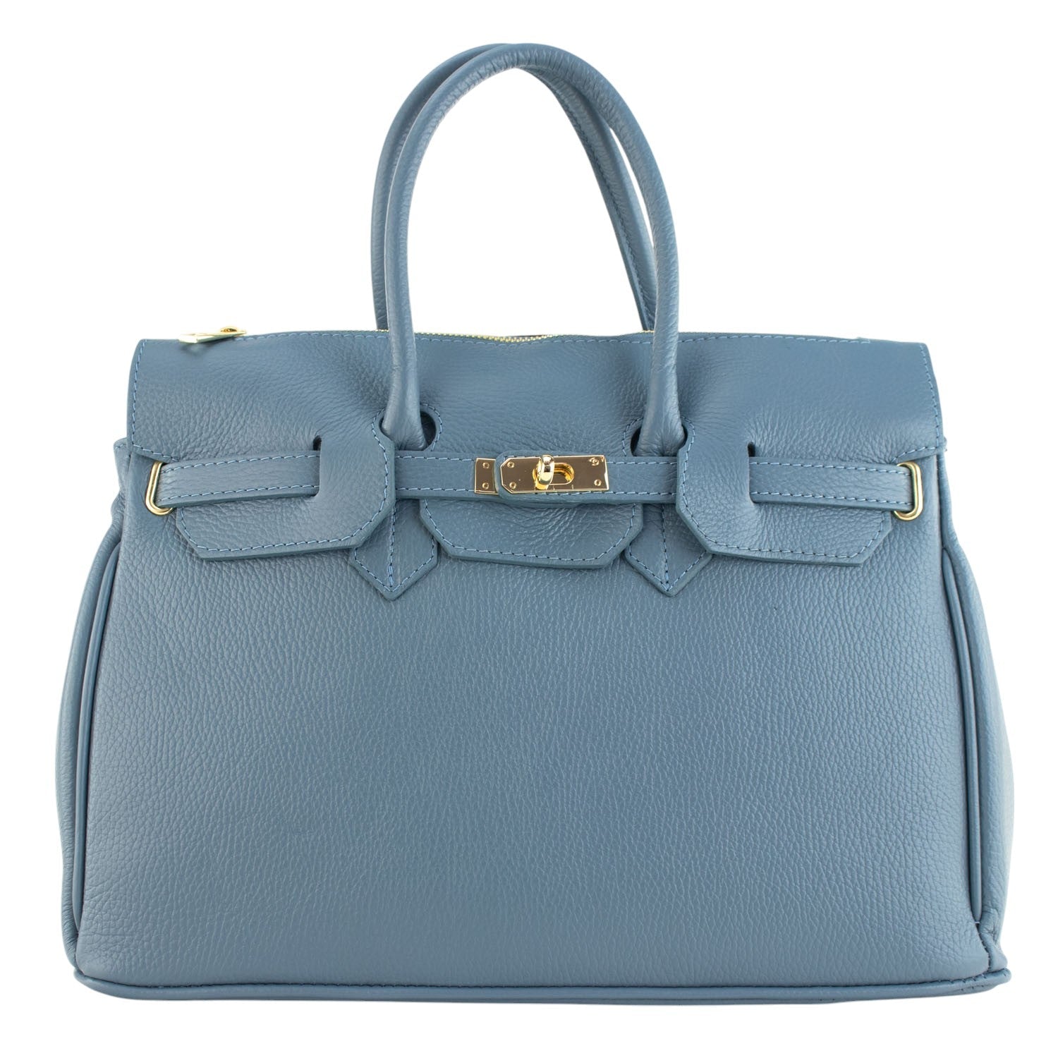 Estrella - Bolso de piel elegancia clásica | Azul Jeans