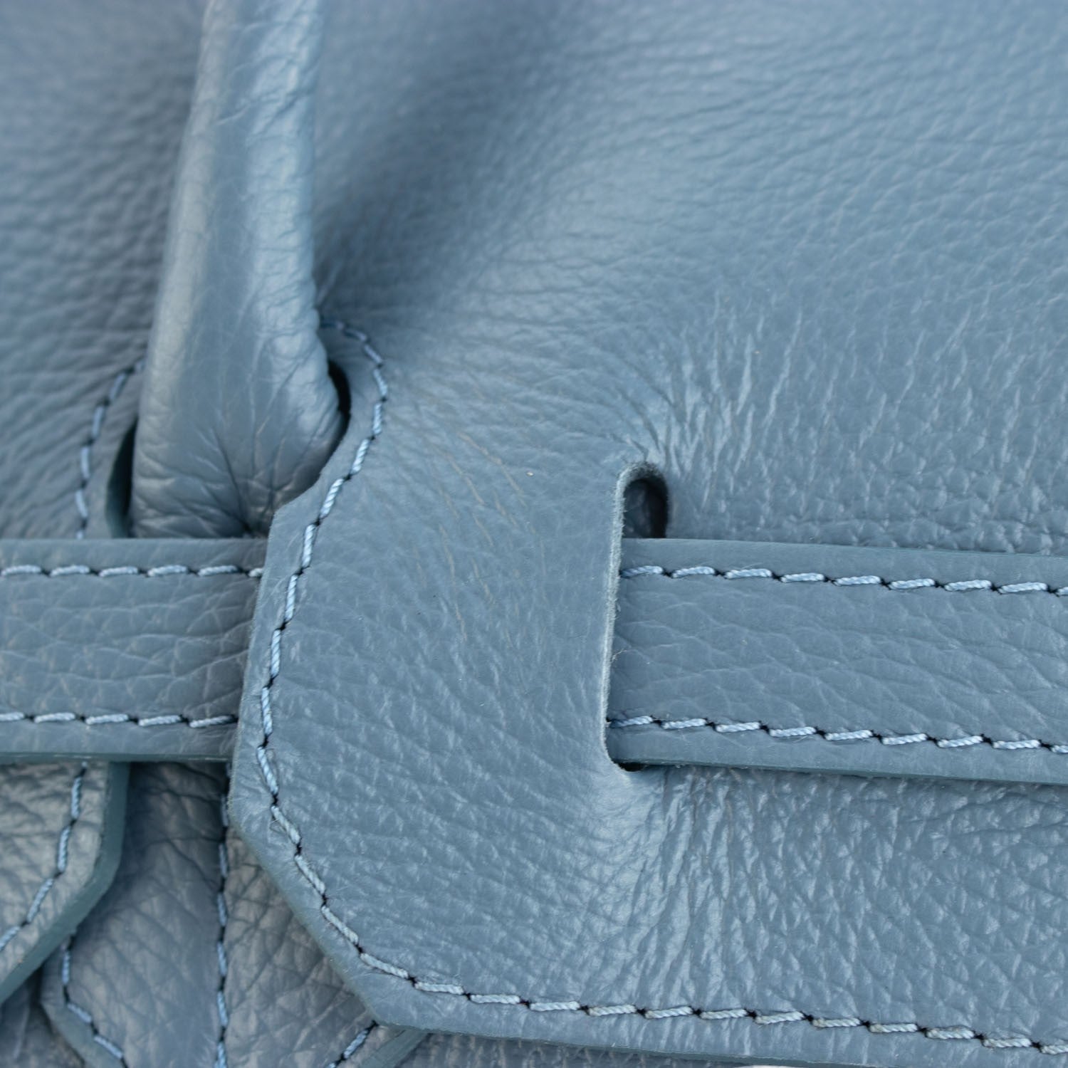 Estrella - Bolso de piel elegancia clásica | Azul Jeans