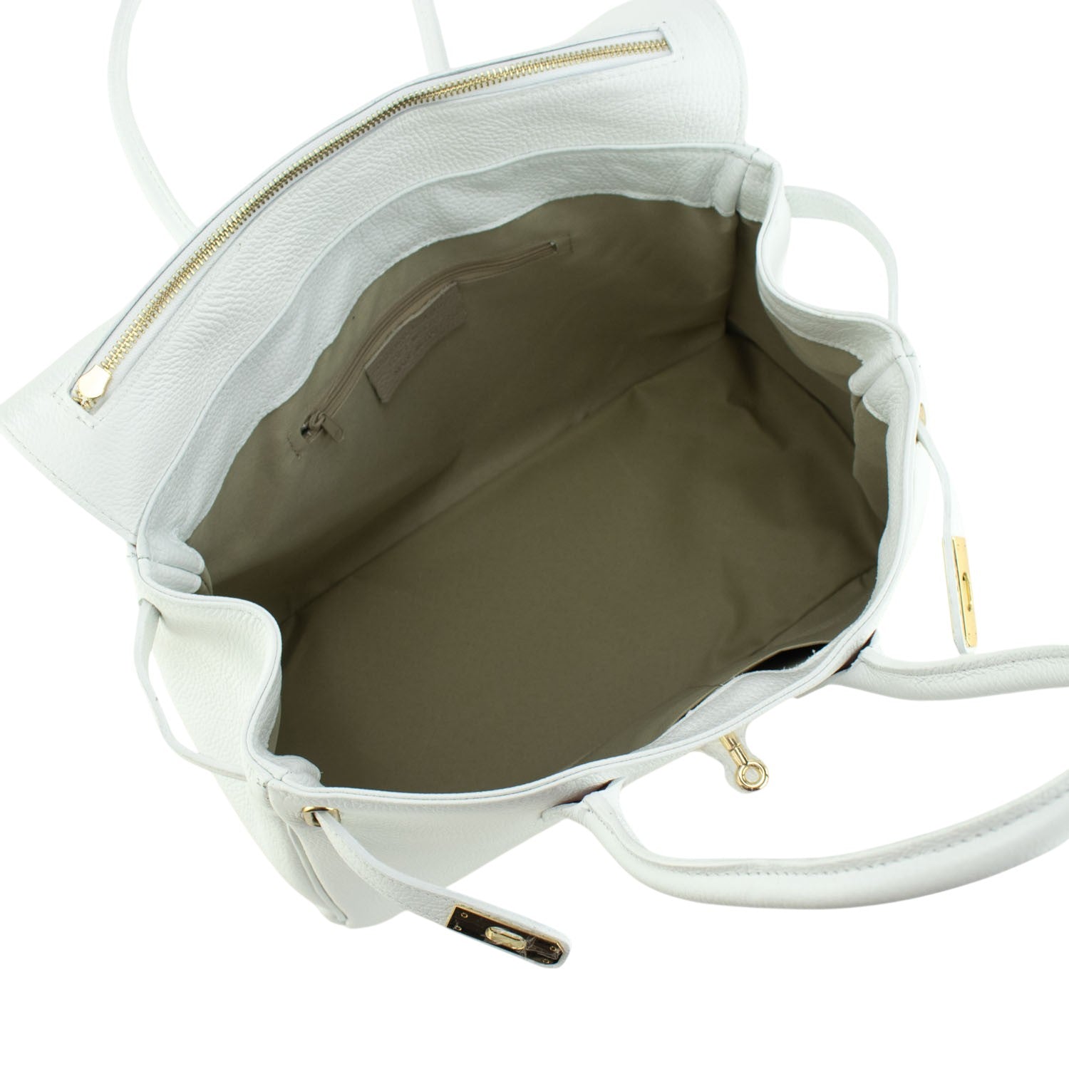 Estrella - Bolso de piel elegancia clásica | Blanco