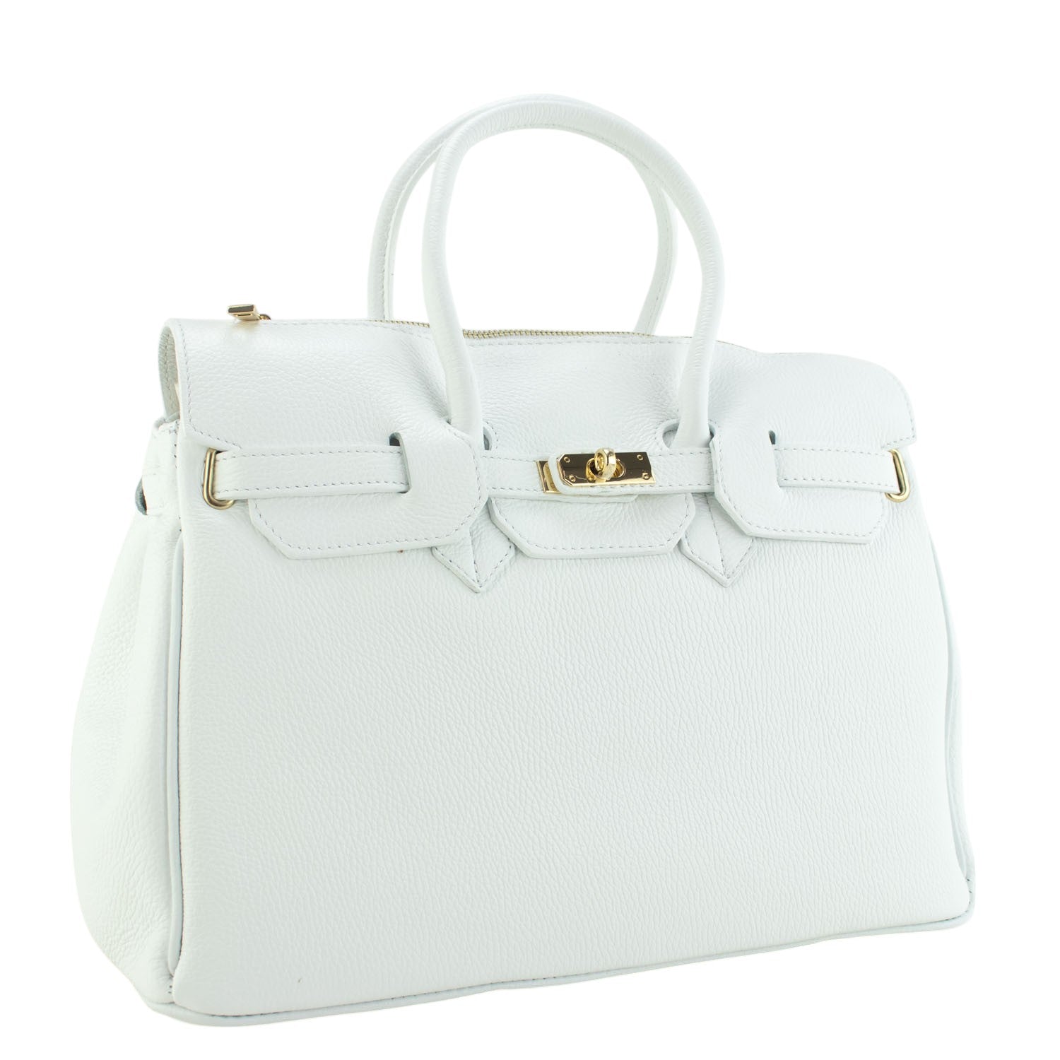 Estrella - Bolso de piel elegancia clásica | Blanco