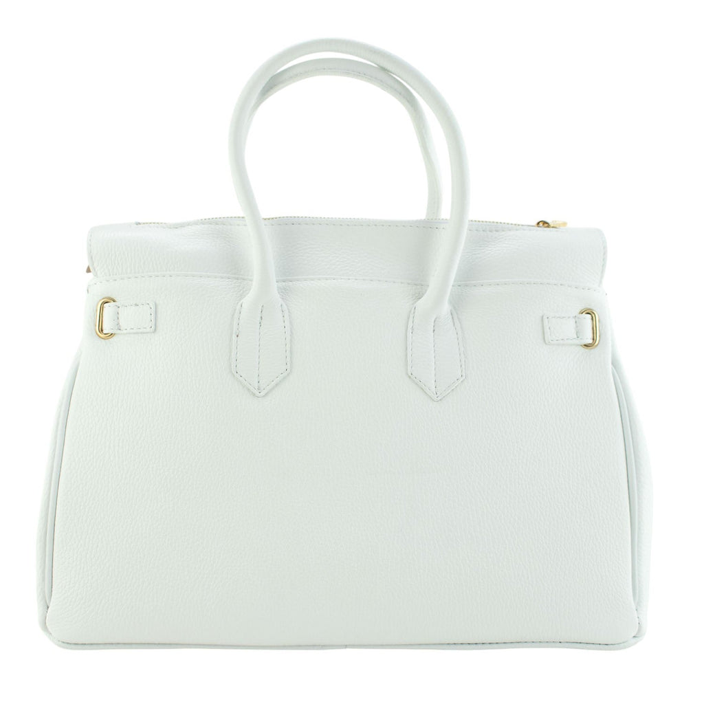 Estrella - Bolso de piel elegancia clásica | Blanco