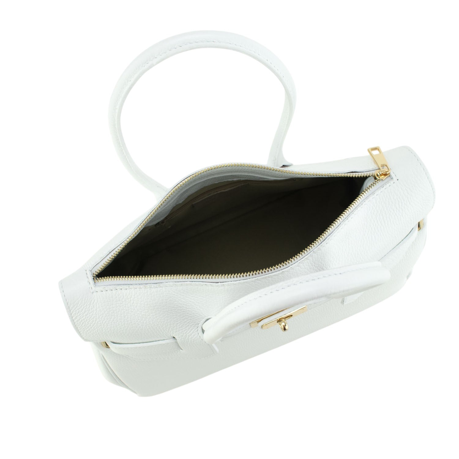 Estrella - Bolso de piel elegancia clásica | Blanco