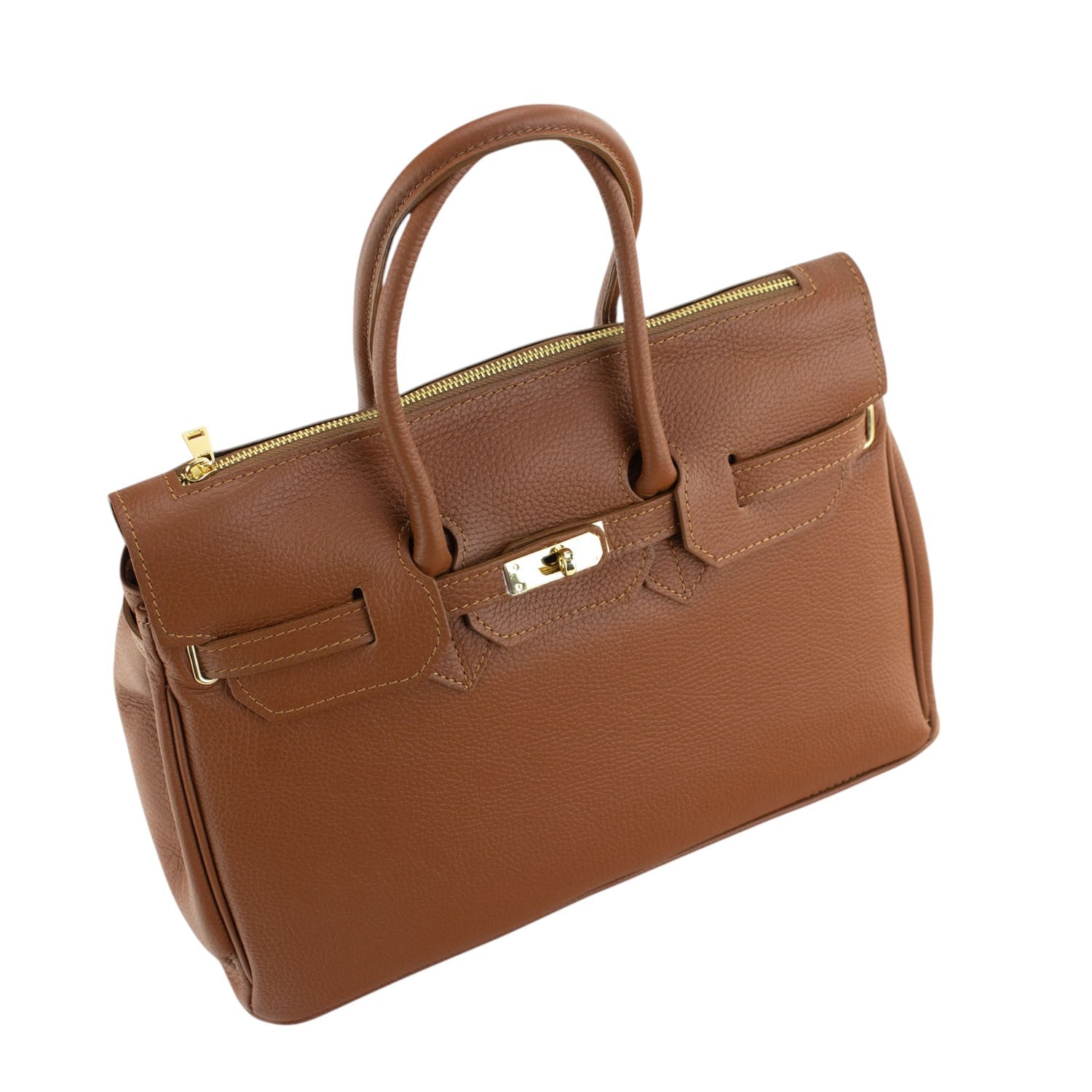 Estrella - Bolso de piel elegancia clásica | Marrón
