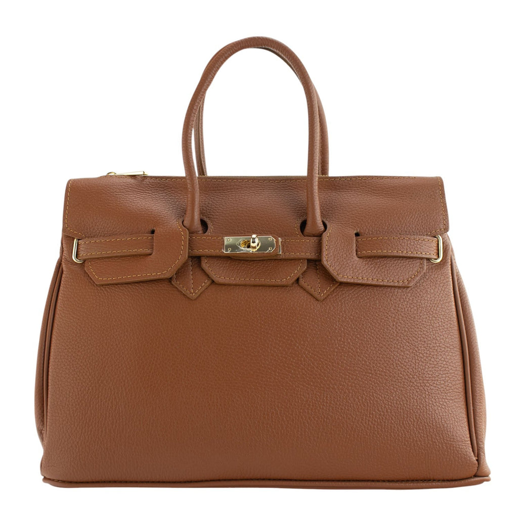 Estrella - Bolso de piel elegancia clásica | Marrón