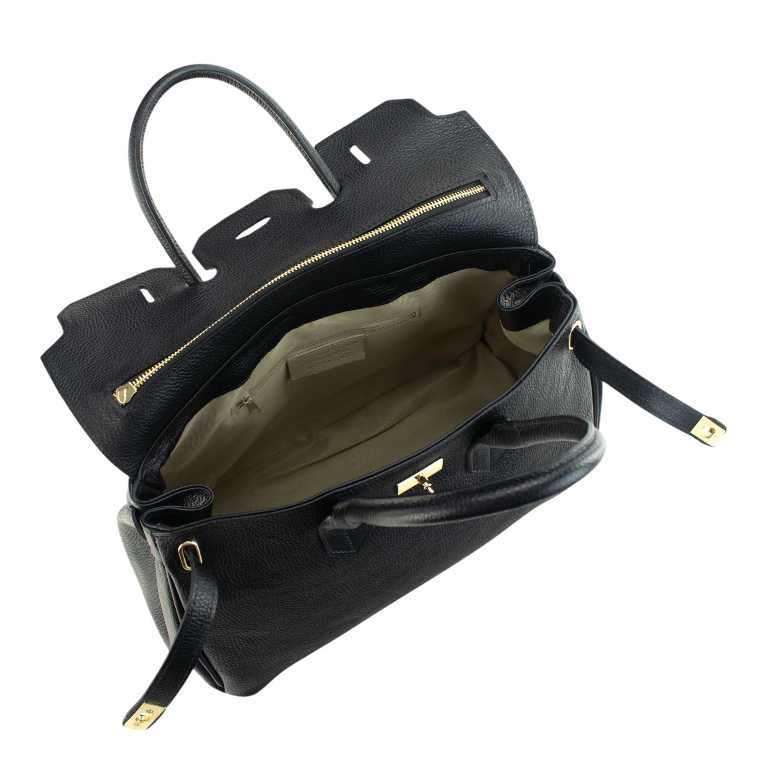 Estrella - Bolso de piel elegancia clásica | Negro