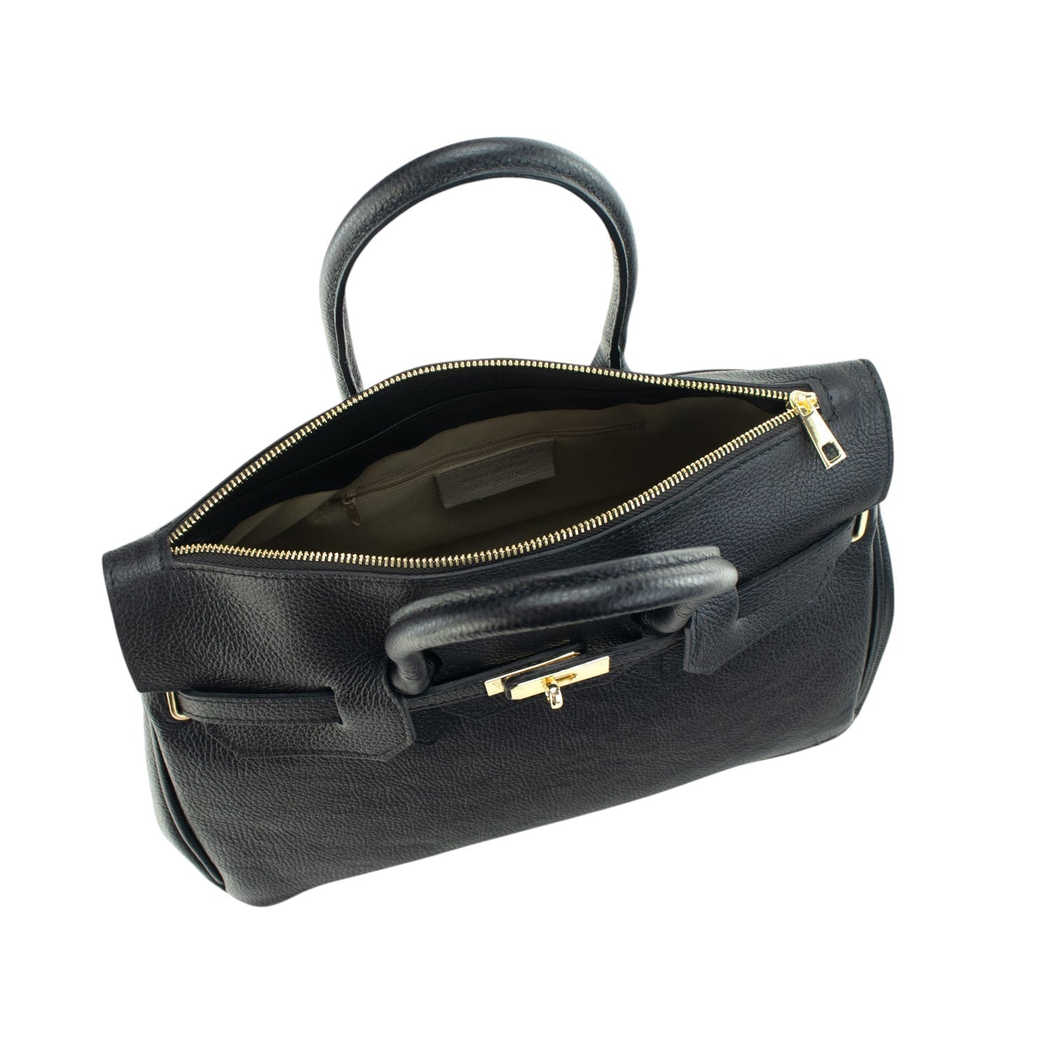 Estrella - Bolso de piel elegancia clásica | Negro