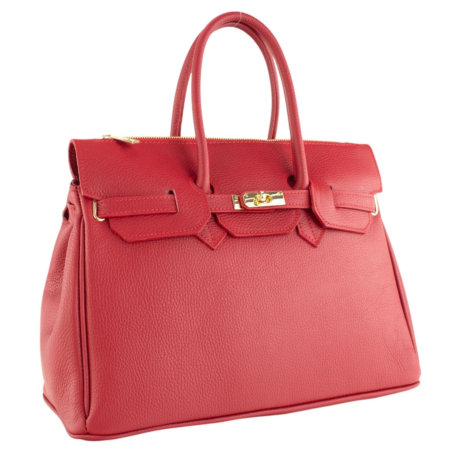 Estrella - Bolso de piel elegancia clásica | Rojo