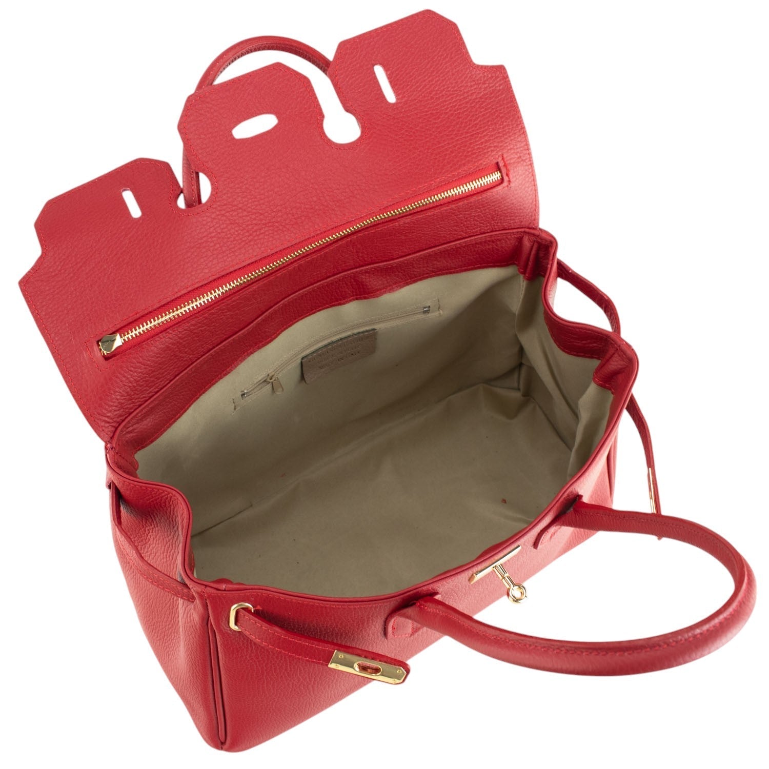 Estrella - Bolso de piel elegancia clásica | Rojo