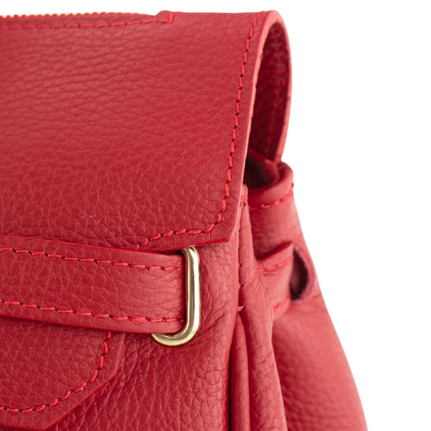 Estrella - Bolso de piel elegancia clásica | Rojo