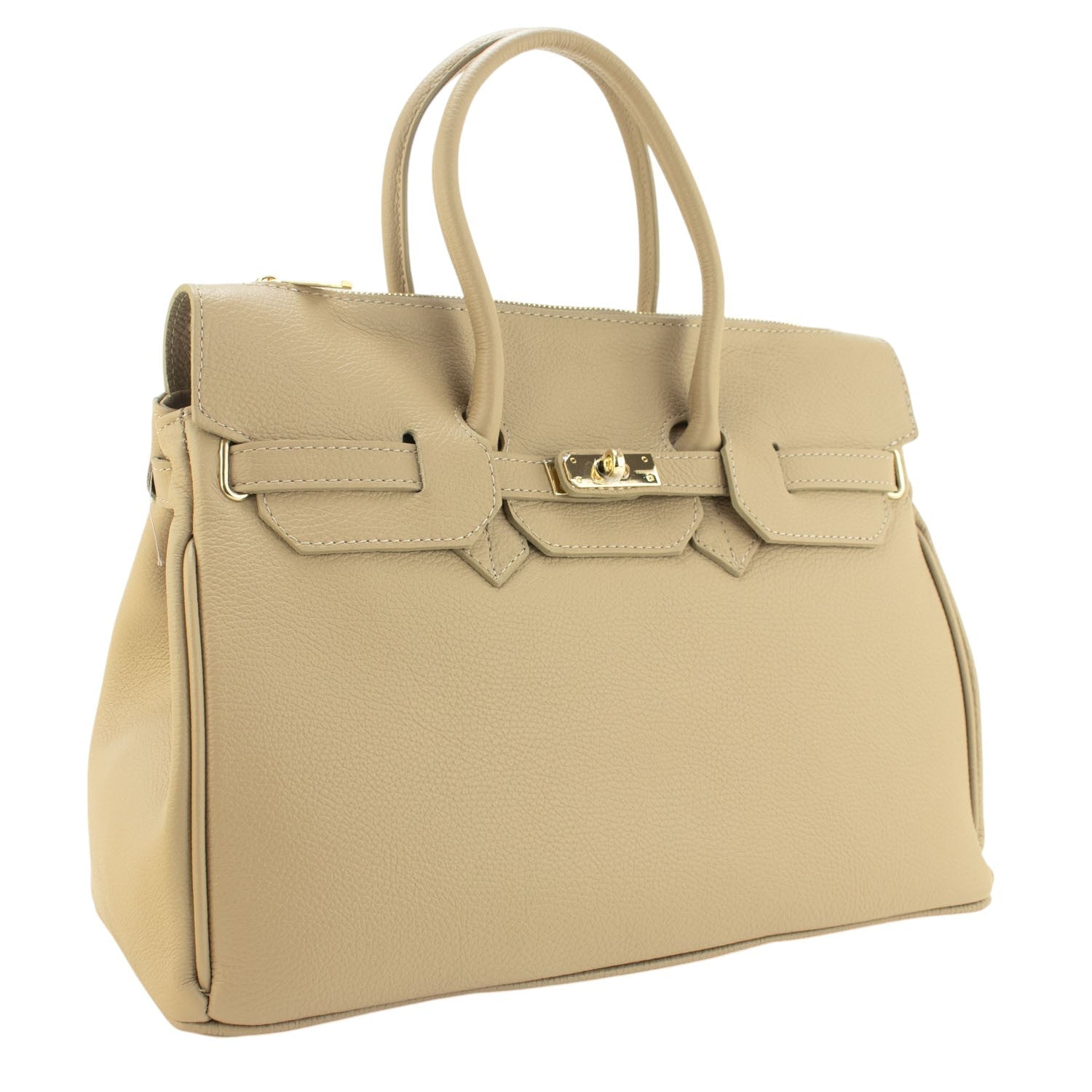 Estrella - Bolso de piel elegancia clásica | Crema