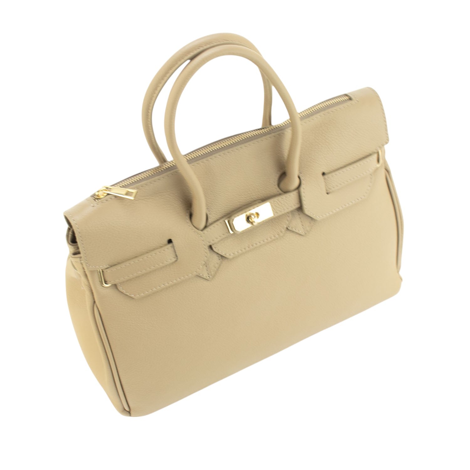 Estrella - Bolso de piel elegancia clásica | Crema