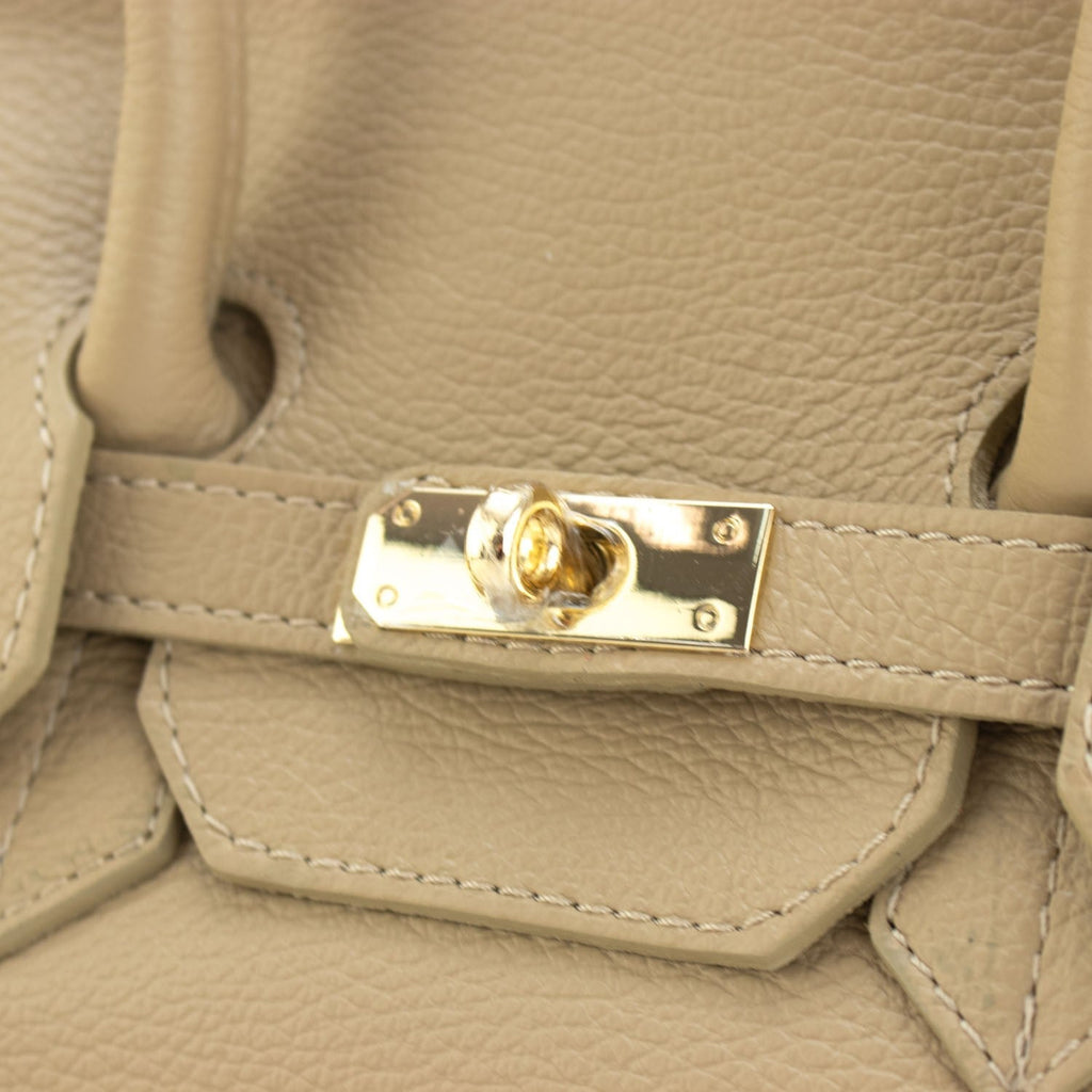 Estrella - Bolso de piel elegancia clásica | Crema