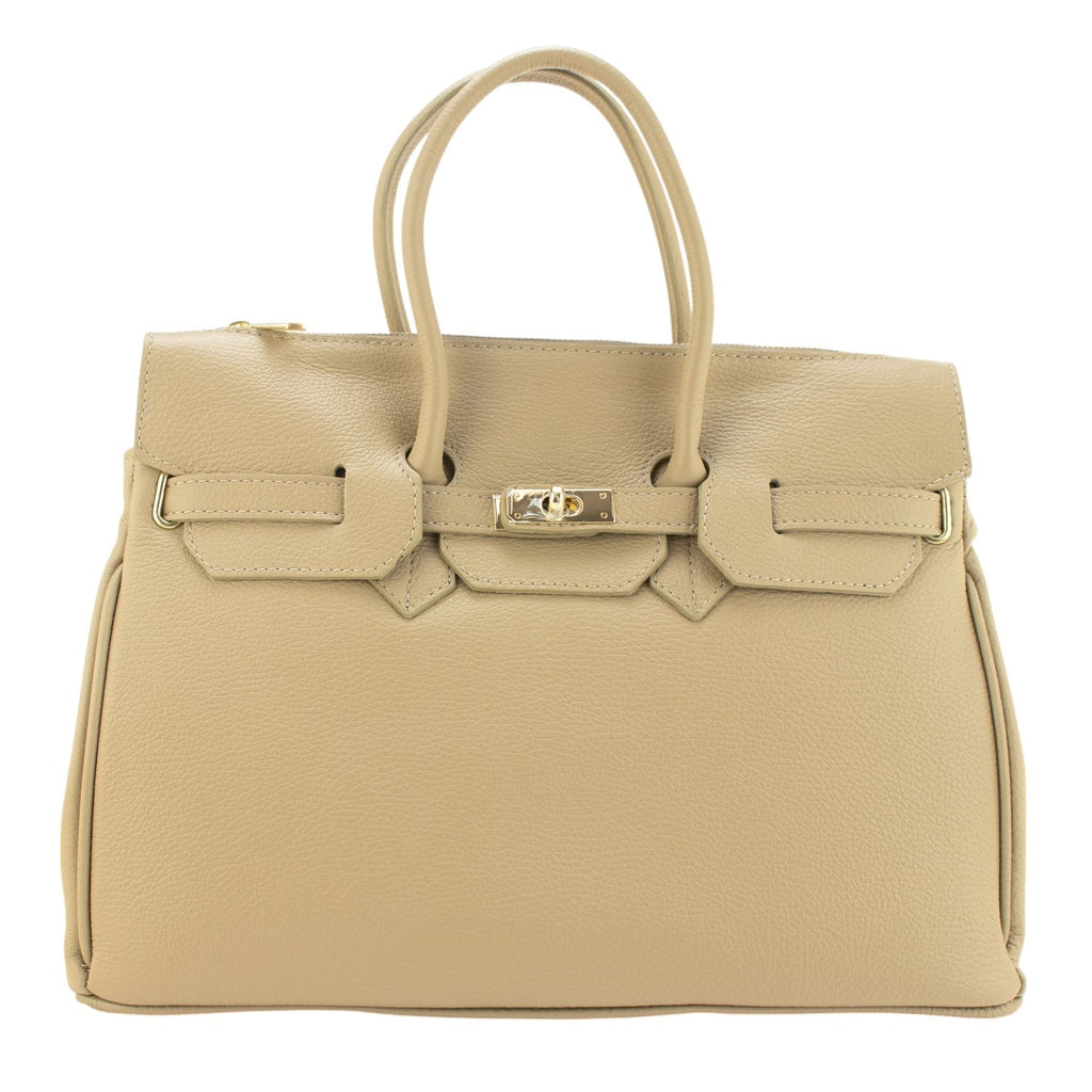 Estrella - Bolso de piel elegancia clásica | Crema