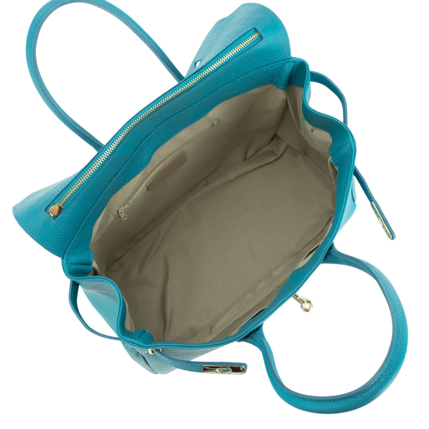 Estrella - Bolso de piel elegancia clásica | Turquesa