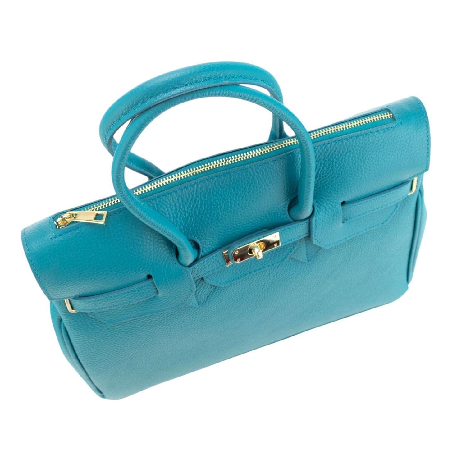Estrella - Bolso de piel elegancia clásica | Turquesa