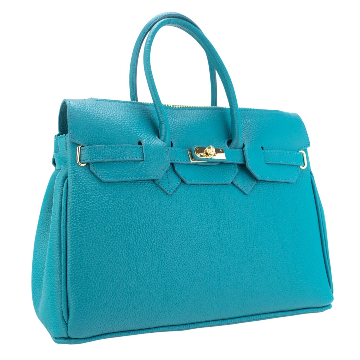 Estrella - Bolso de piel elegancia clásica | Turquesa