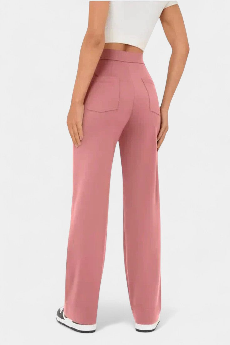 Marta - Pantalón de pierna ancha botones náuticos