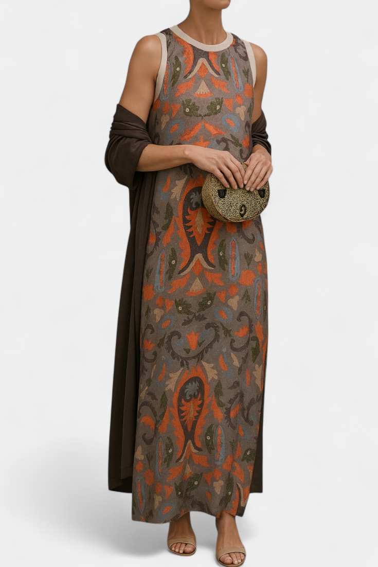 Alice - Vestido maxi con kimono