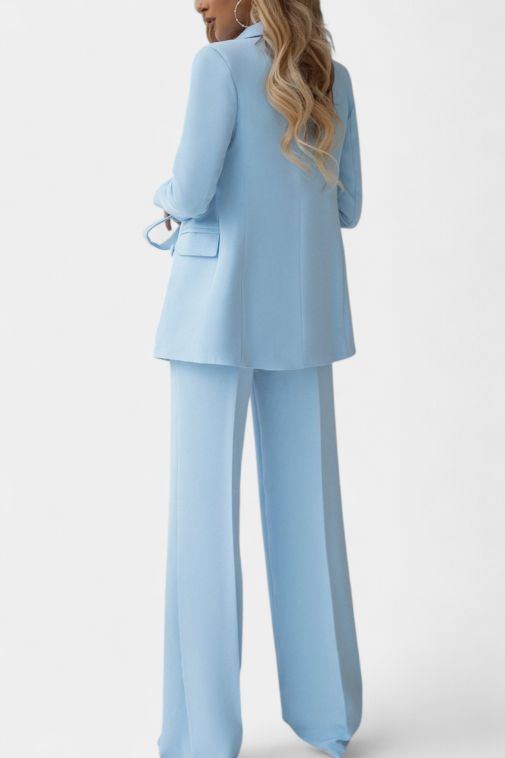 Julia - Conjunto de chaqueta y pantalón look sastre