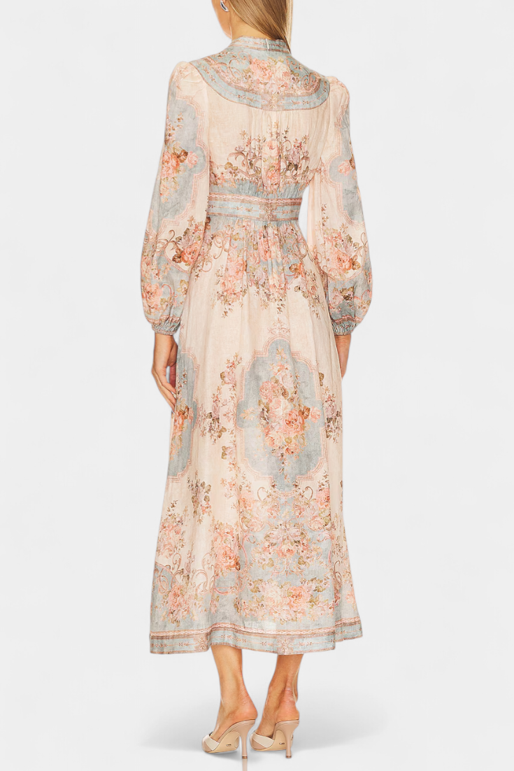 Dorotila - Vestido midi romance barroco