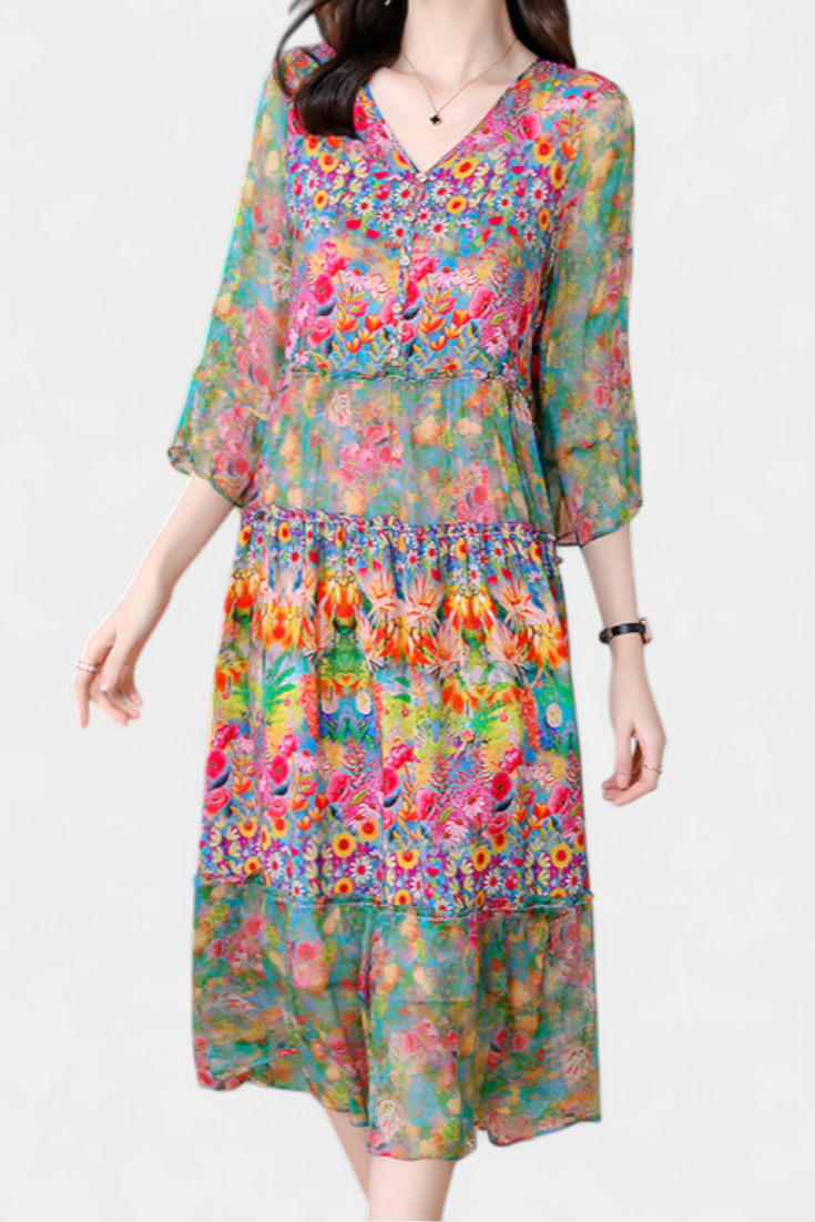Kate - Vestido maxi vibraciones boho
