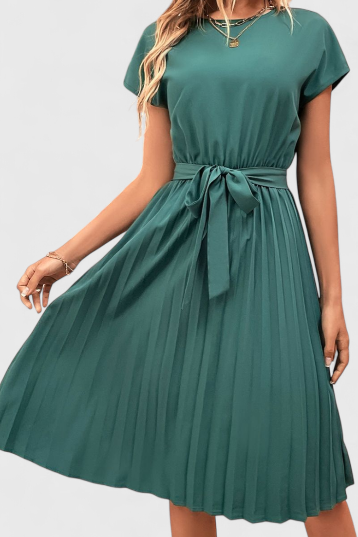 Luxie - Vestido midi plisado y elegante