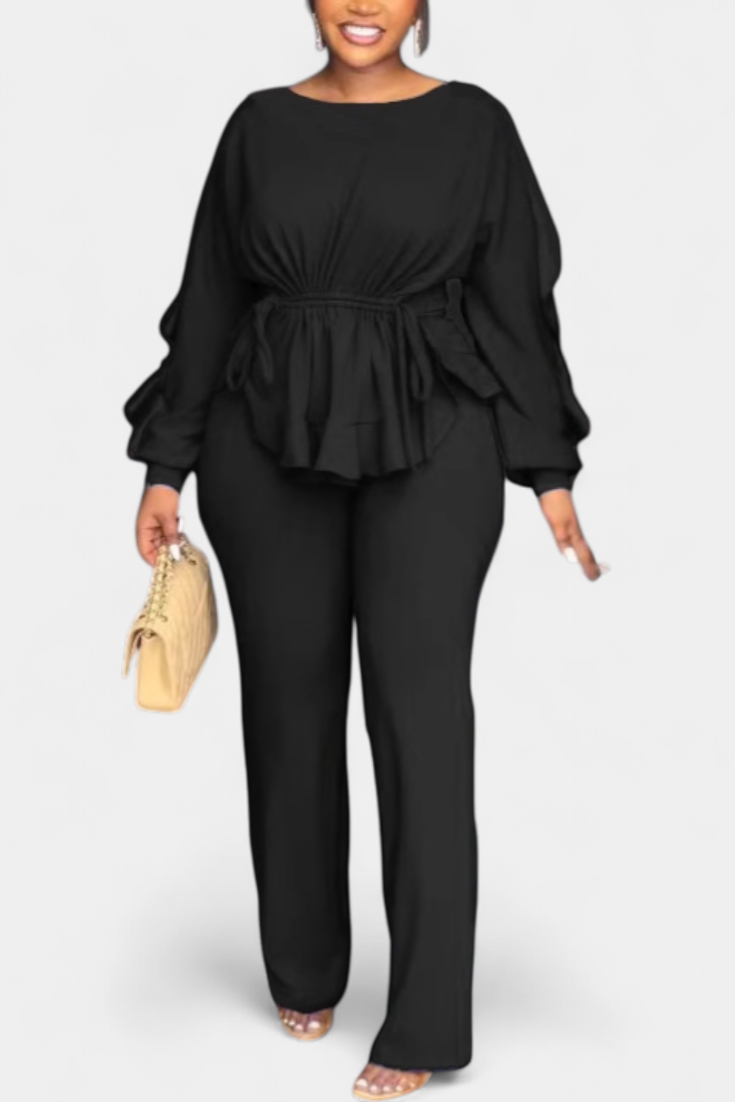 Charmed - Conjunto de dos piezas con top peplum