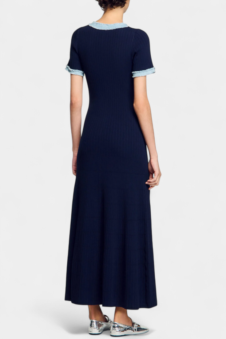 Alexia - Vestido de punto estilo clásico