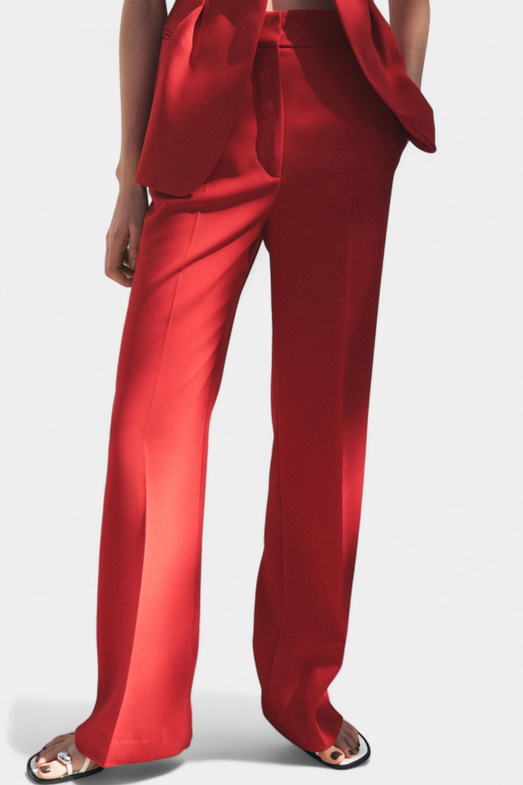 Carlen - Conjunto de chaleco y pantalón estilo sastre