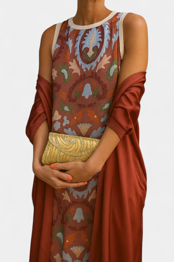 Alice - Vestido maxi con kimono