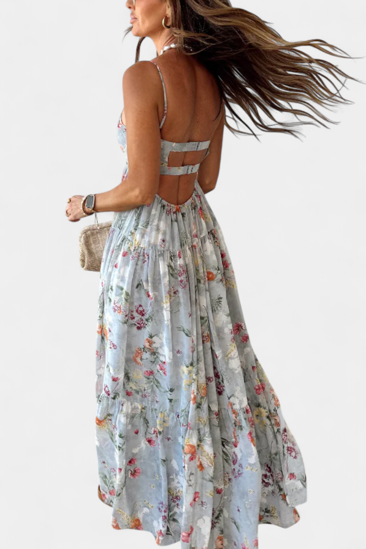 Marisa - Vestido maxi romance floral