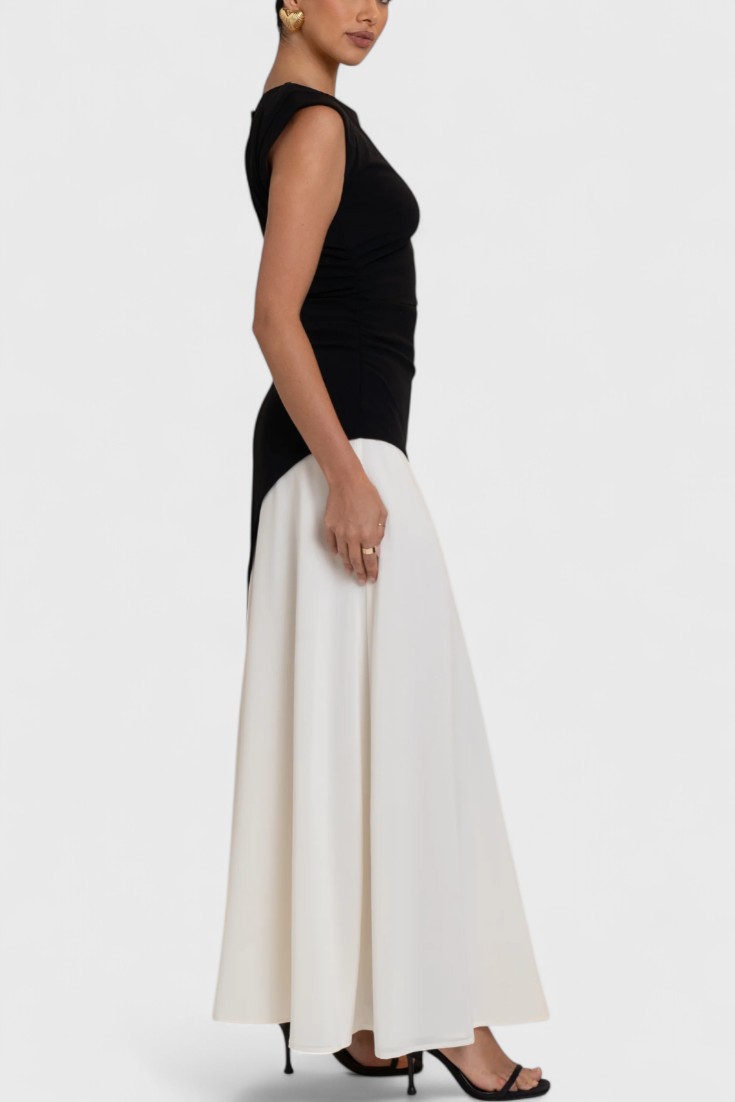 Mallory - Vestido midi elegancia asimétrica