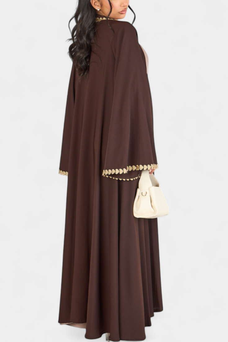 Ginebra - Vestido kimono corazón dorado