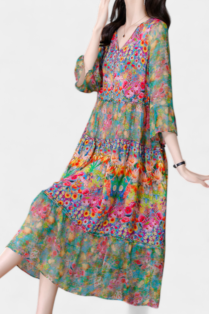 Kate - Vestido maxi vibraciones boho