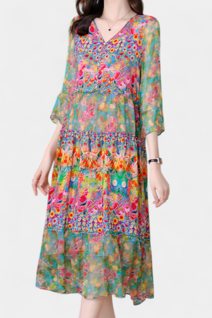 Kate - Vestido maxi vibraciones boho