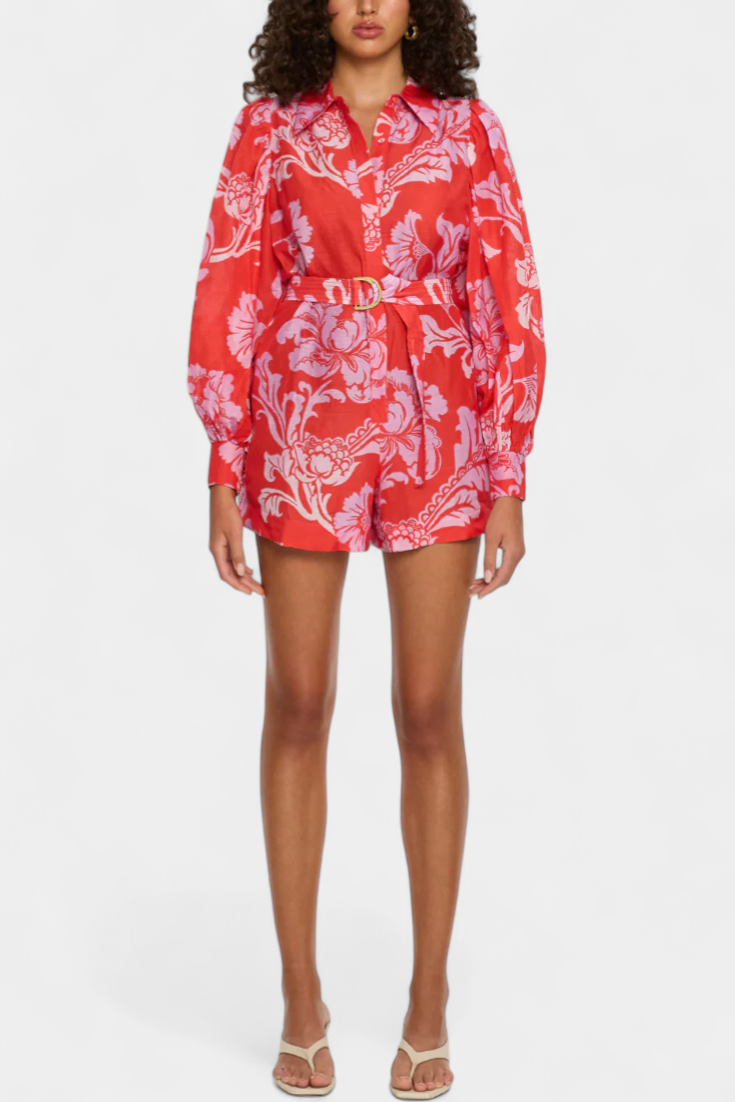 Suzanne - Mono corto estampado bohemio