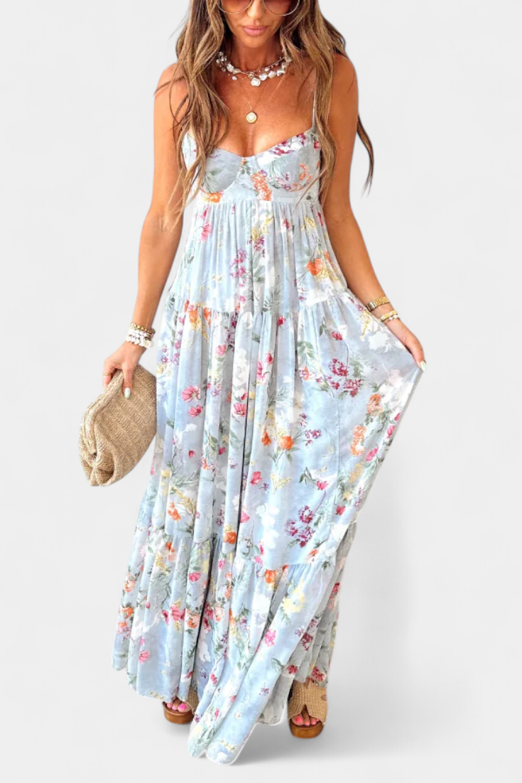 Marisa - Vestido maxi romance floral