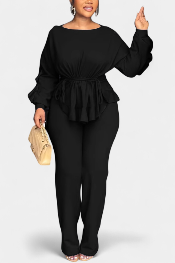 Charmed - Conjunto de dos piezas con top peplum