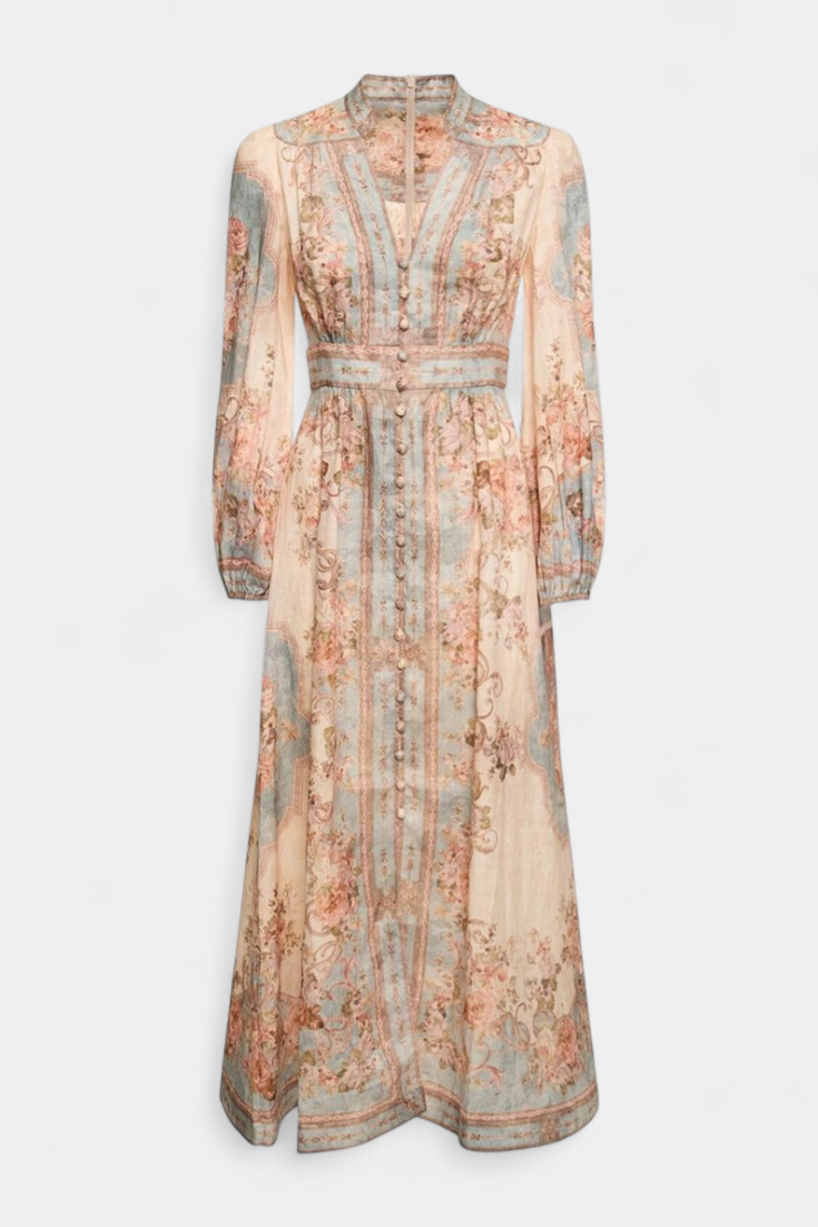 Dorotila - Vestido midi romance barroco